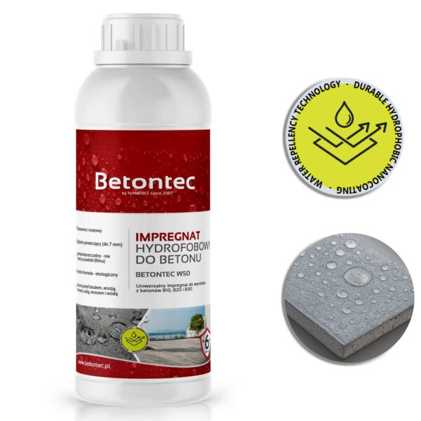 BETONTEC W50 Impregnat hydrofobowy do betonu