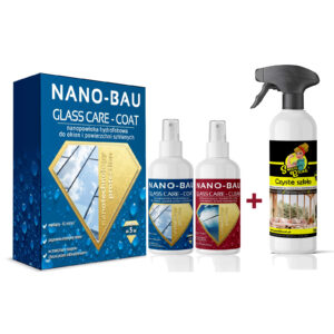NANO-BAU GLASS CARE Kit do okien i szyb  + Smartblond czyste szyby - zestaw