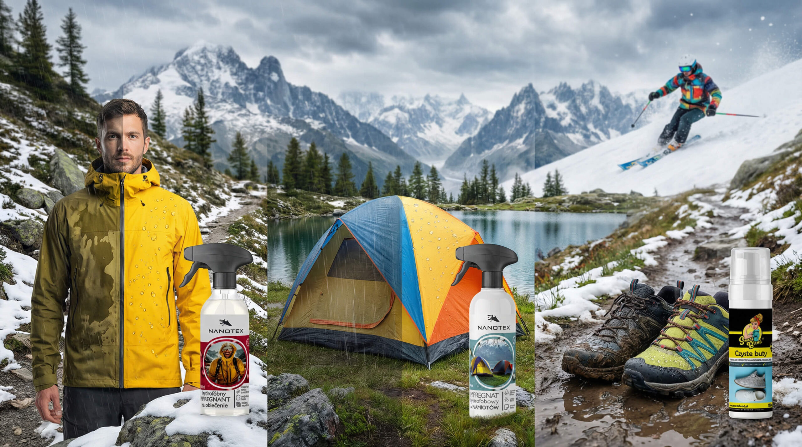 Impregnaty do odzieży i wyposażenia outdoorowego