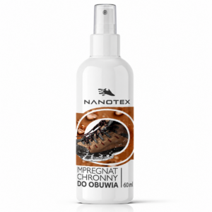 Impregnat ochronny do obuwia NANOTEX 60 ml — butelka z atomizerem