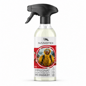 Impregnat hydrofobowy do odzieży NANOTEX 500 ml — butelka z atomizerem
